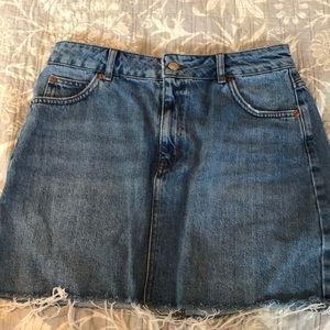 jean skirt from top shop